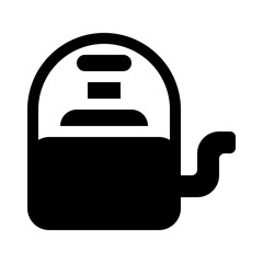 Obraz premium Kettle glyph icon