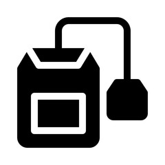 Tea glyph icon