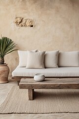 Fototapeta premium Cozy and Inviting Mediterranean-Style Living Room
