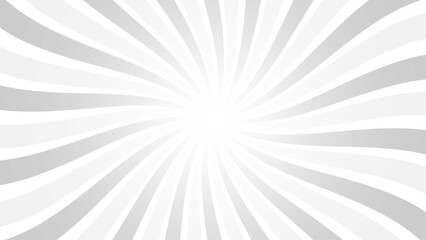 Background banner with sun rays, template, sunbeam, white and gray tones