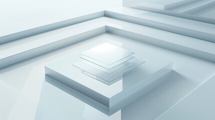 Obraz premium Minimalistic block space in a Modern Atmosphere, future smart office, business concept, Graphic Resources, Wallpapers, Brochure, Websites, banner design, Advertising, background