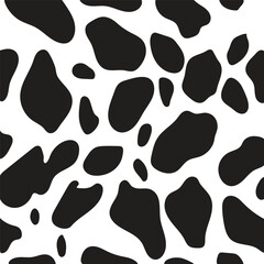 Cow print, cow pattern, black white
