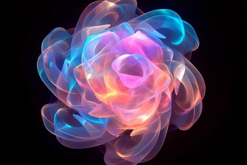 Obraz premium abstract blue flower