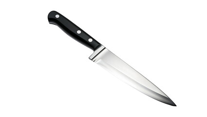 Obraz premium High-quality chef\'s knife resting on a clean surface with a sleek design and sharp blade for culinary tasks