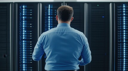 Monitoring the Data Center: A Man Observing Servers in a Secure Environment