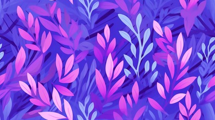 Fototapeta premium Seamless Floral Vector Pattern Design for Vintage Nature Wallpaper and Decoration