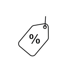 Percent icon sale vector design template