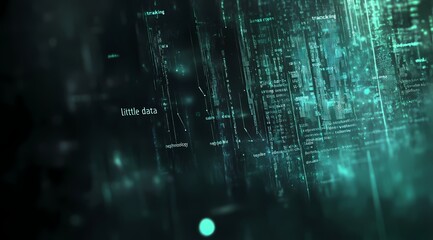 Obraz premium Digital data stream