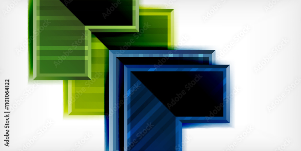 Aufkleber Arrow symbols created with 3d effects and line texture geometric abstract background