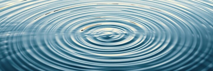 Water's surface ripples in a slow gentle motion creating concentric circles, reflective surface, subtle ripples, calm atmosphere