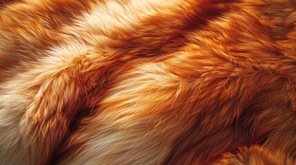 A close up of a warm beige tones fur with a fuzzy texture. Elegant and neutral aesthetic, perfect for fashion or luxury themes, or cozy lifestyle visuals
