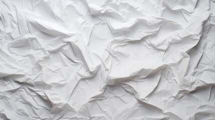 Obraz premium Crumpled texture of white paper surface for backgrounds or creative design projects