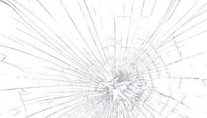 Obraz premium Abstract Design of Shattered Glass on Black Background