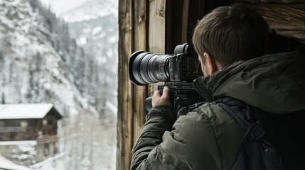Capturing the Serene Winter Landscape through the Lens