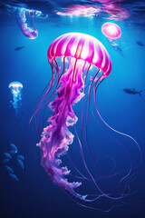 jellyfish in the sea