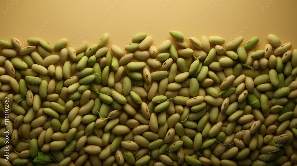 Poster Soybean seed backdrop with variations in color and texture showcasing agricultural produce in a natural setting.