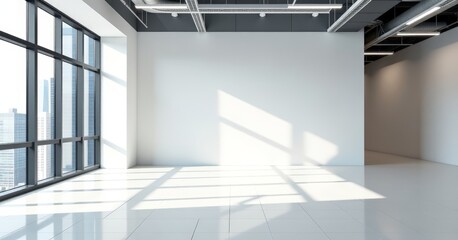 Fototapeta premium Modern and Spacious Interior with Natural Light in a Contemporary Building