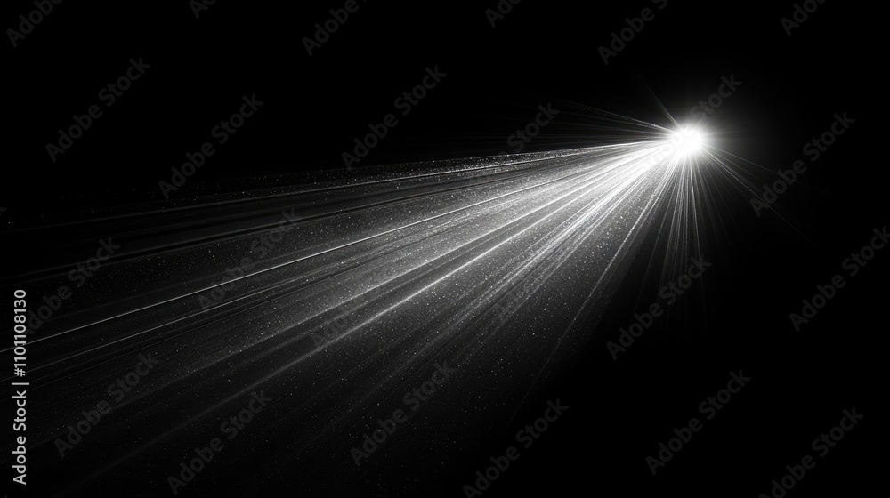 Poster sunlight rays overlay abstract light effect isolated sun rays on black background special lens optic