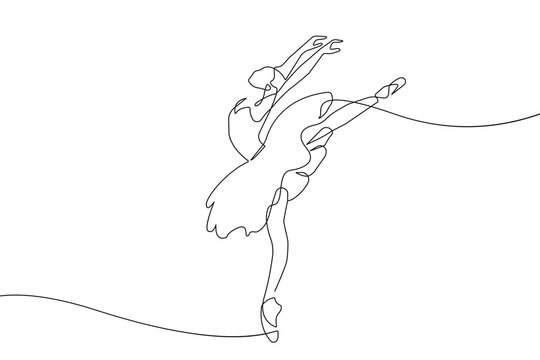 recommend clip art: Continuous Single Line Art Drawing Ballerina Dance. Ballet Minimalist Concept. Woman Dancer Linear Drawing Beauty Elegance Style. Vector Outline Doodle Hand Draw Illustration