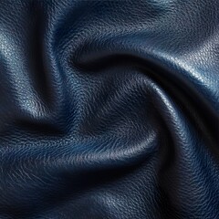 Fototapeta premium Deep Blue Leather Texture: Elegant Background Image for Design Projects