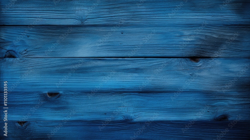 Poster textured blue wooden background with natural grain ideal for design and artistic projects