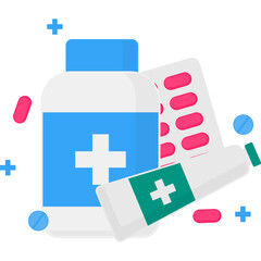 Obraz premium Pharmacy Illustration