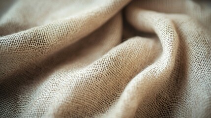 Fototapeta premium Burlap Texture: A Detailed Look at the Woven Fabric
