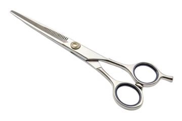 Silver Hair Cutting Scissors for Professional Hairdressers and Stylists