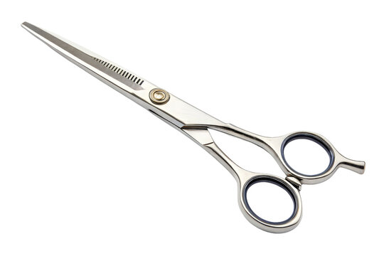 Silver Hair Cutting Scissors for Professional Hairdressers and Stylists