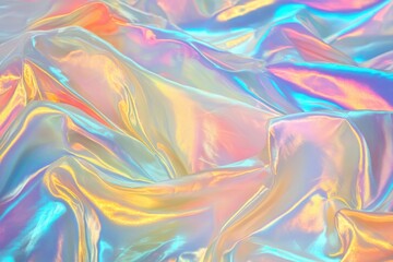 Obraz premium Colorful holographic wave background design