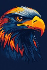 Fototapeta premium Eagle's Head Close Up