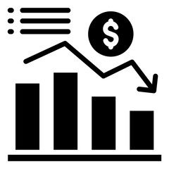 Profit And Loss Icons For Design Elements 