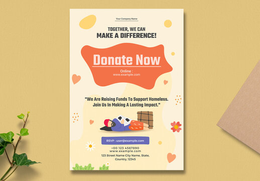 Donation Flyer Layout