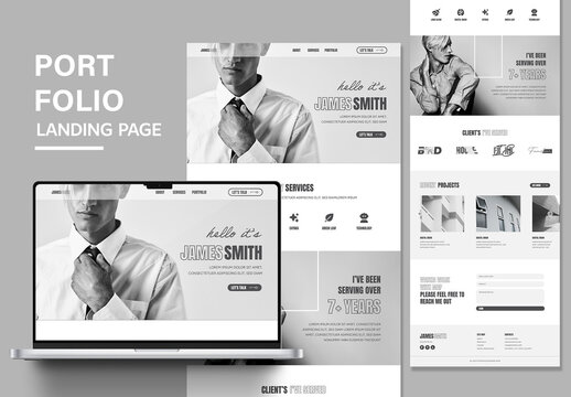 Portfolio Landing Page For Professionals