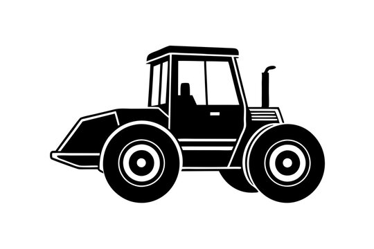 recommend clip art: Road construction Road Roller silhouette vector illustration