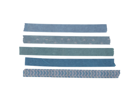 Washi tape strips on white background, Premium vector PNG