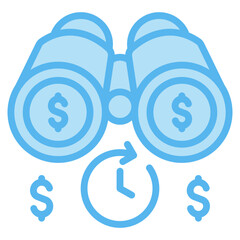 Financial Forecasting Icons For Design Elements 