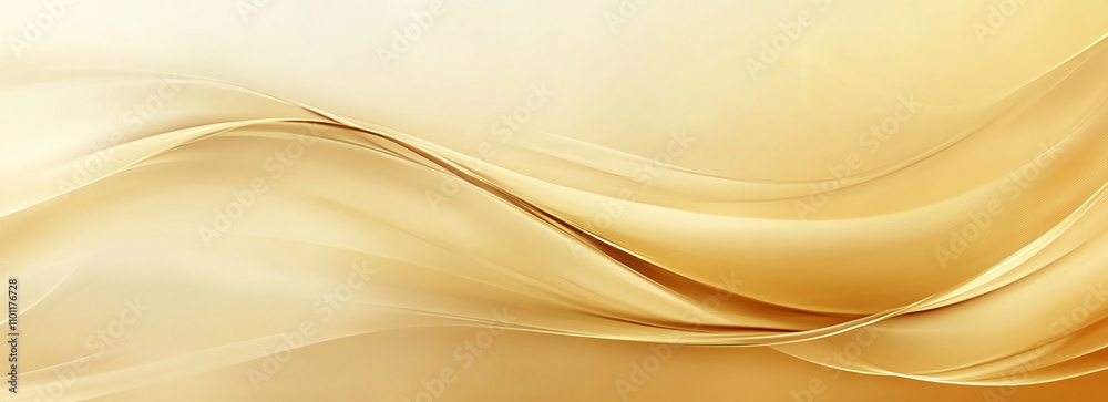 Aufkleber soft golden waves create a tranquil and elegant background for design projects and art presentations
