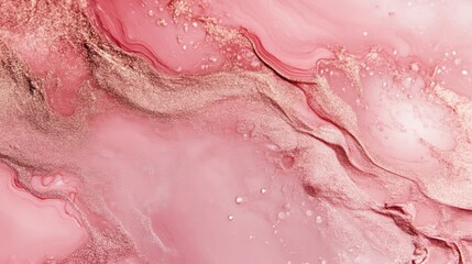 Obraz premium Elegant rose gold marble design with copy space for luxurious decor