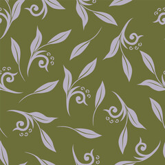 Seamless floral pattern. Digital textile design.
