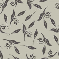 Fototapeta premium Seamless floral pattern. Digital textile design.