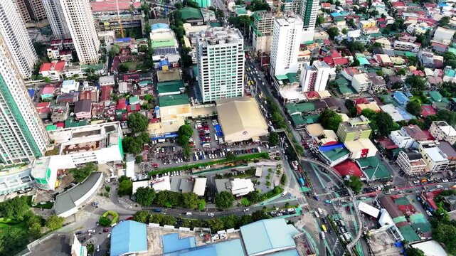 Establishing shot of a sports complex in Ortigas, Pasig City