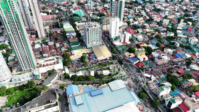 Establishing shot of a sports complex in Ortigas, Pasig City