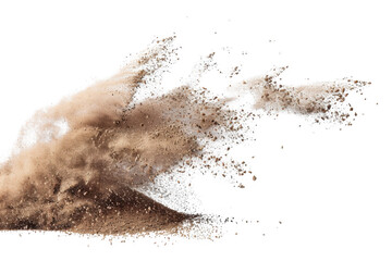 Dynamic particles erupting from the ground outdoor environment motion capture natural setting high-speed viewpoint earth science exploration