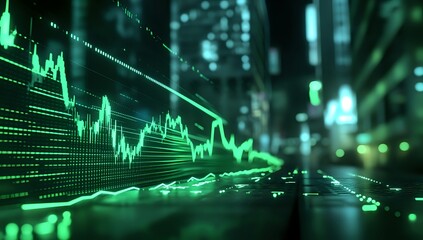 Night City Stock Market Data Visualization