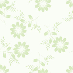 Beautiful Floral Pattern on the background Sweet floral pattern is suitable for fashion