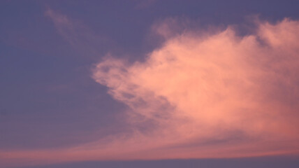 Obraz premium sky and clouds during sunset time background.