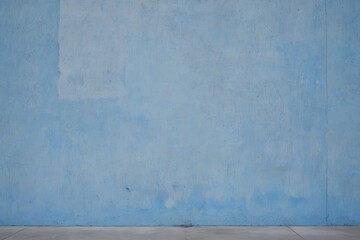 Fototapeta premium arafed blue wall with a white fire hydrant in front of it