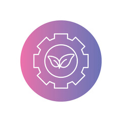 Green Tech Innovation  vector icon stock illustration