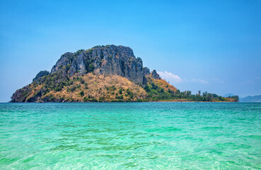 Small island, Andaman Sea, Krabi Province, Thailand.